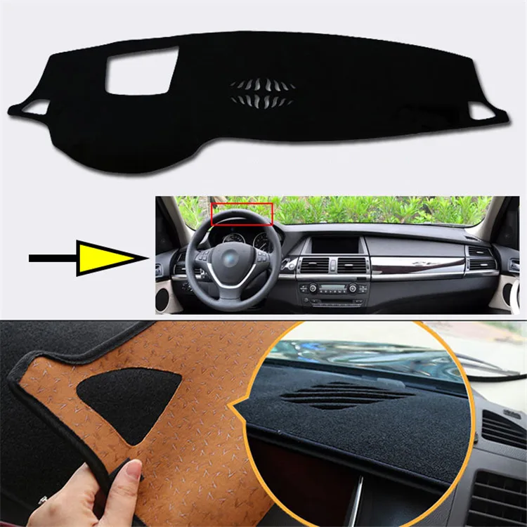 

New Interior Dashboard Carpet Photophobism Protective Pad Mat For BMW X5 2008-2013