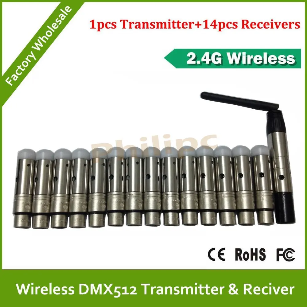 

DHL/EMS 2,4G беспроводной DMX512 передатчик и приемник беспроводной DMX консольный, комплект DMX быстрая передача сигнала