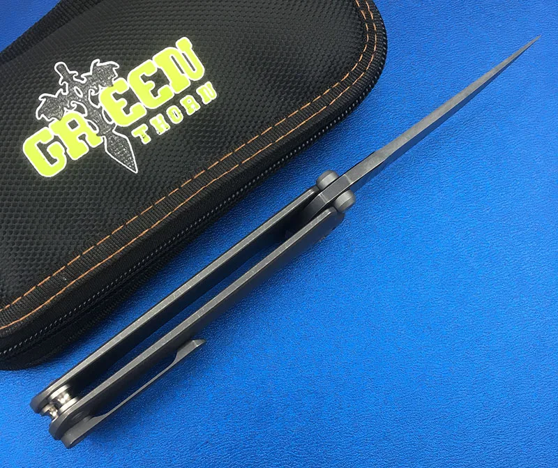 Green thorn SBSF M390 стальное лезвие Nudist TC4 титановая рукоятка карманный складной нож для