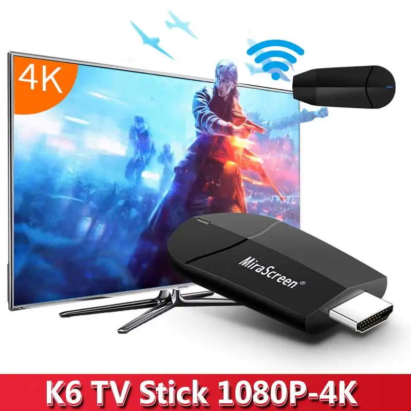 Mirascreen k9-5Ghz ТВ ключ двухдиапазонный 2 4 ГГц 5 8 к HD WiFi miracast Airplay DLNA tv Stick K EZCast дисплей |