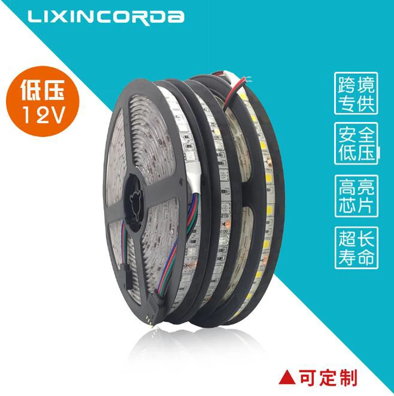 Fanlive Wholesale 100m/lot DC12V 60 12lm/led 5050 300LED Waterprooof 5m Outdoor LED Strip Light Usb Waterproof 12v Car | Лампы и