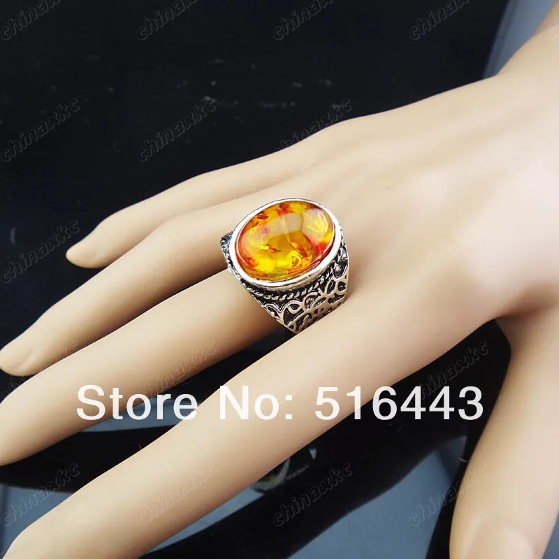 Лидер продаж 10 шт. смешанные большие винтажные янтарные антикварные серебряные