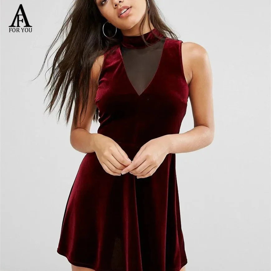 2017 Весна бархатное платье осеннее элегантный Соблазнительное женское велюр Bodycon