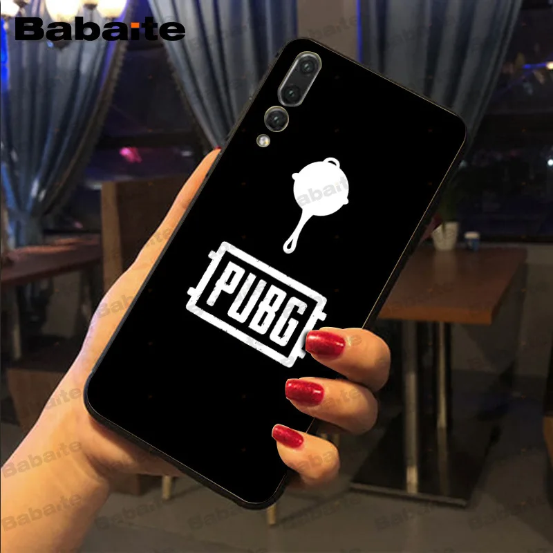 PUBG мягкий силиконовый черный чехол для телефона huawei mate 10 lite p20lite p9lite nova 3i honor 8x mate20