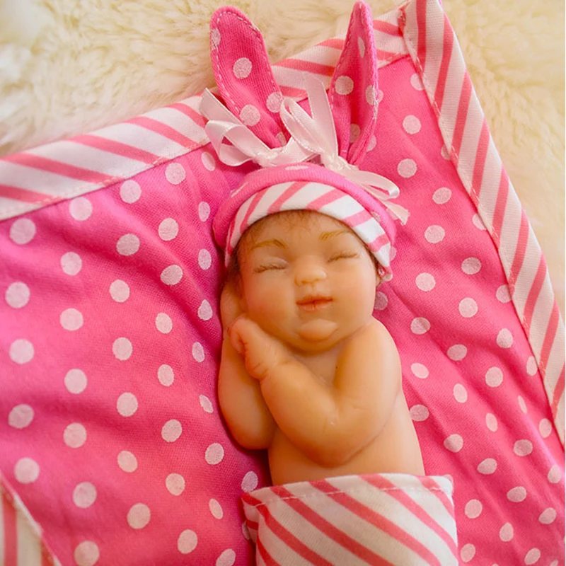 Маленькие куклы Мягкие силиконовые полный Reborn Baby Doll Игрушки для ванной Для детей