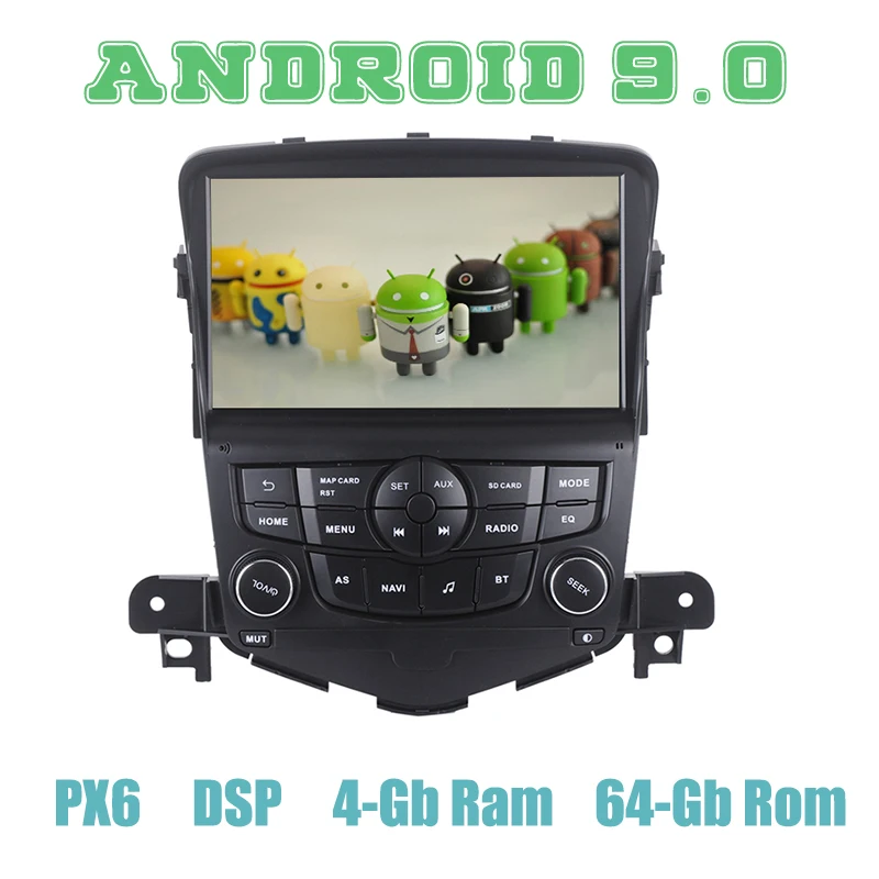Автомагнитола PX6 Android 9 0 GPS для chevrolet cruze 2008 2014 с DSP ips 4 + 64 ГБ|Автомагнитолы| |