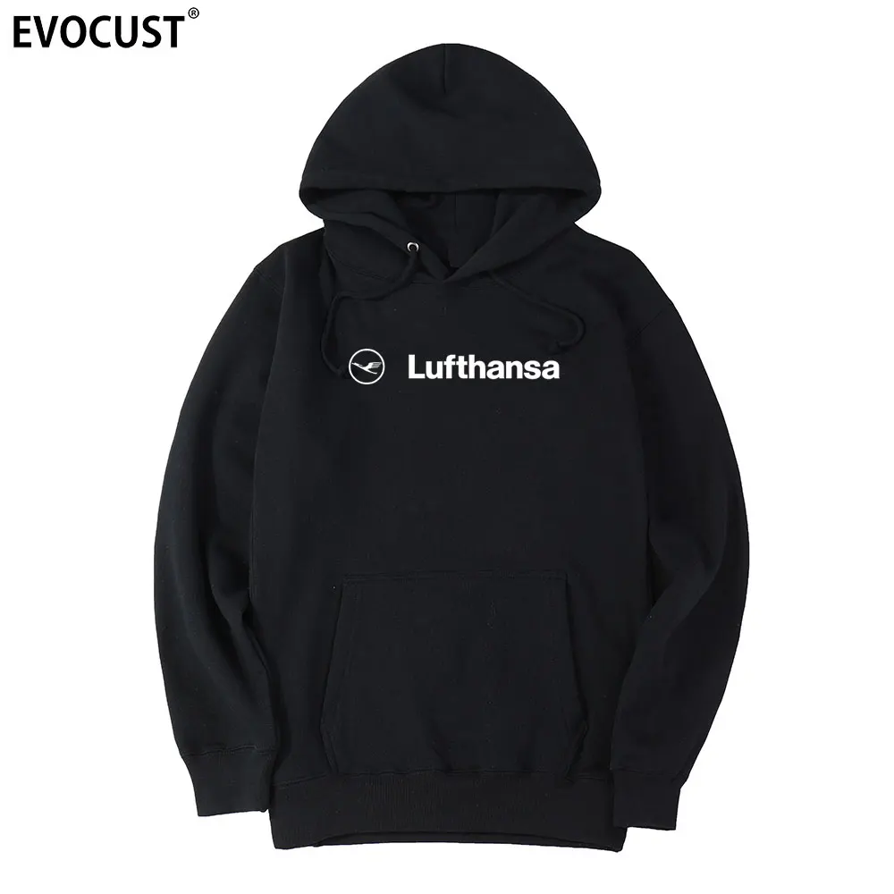 Толстовки Lufthansa для мужчин и женщин немецкие летающие свитшоты чесаный хлопок