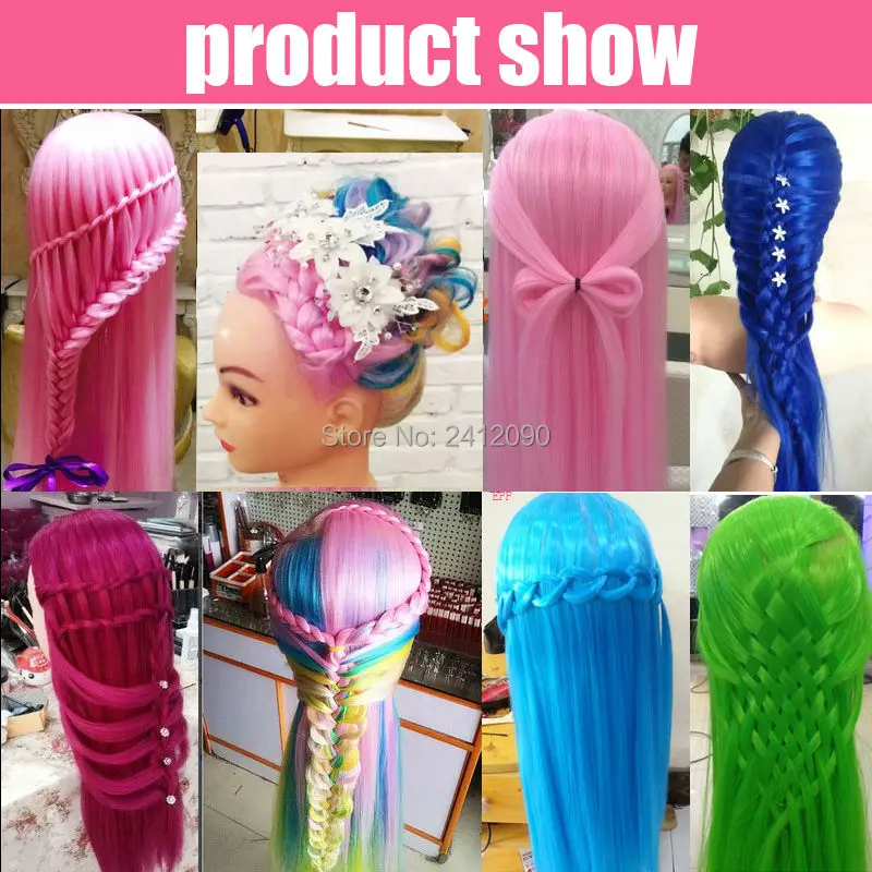 4 вида цветов смешанные цвета голова манекена для косметологии профессиональная