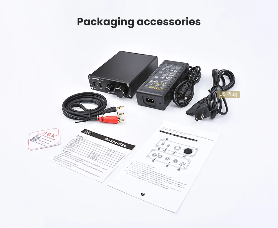 AIYIMA TPA3116D2 NE5532P класса D Мини Hifi аудио усилитель может быть переключен на бас усилитель высокой мощности с вилкой питания