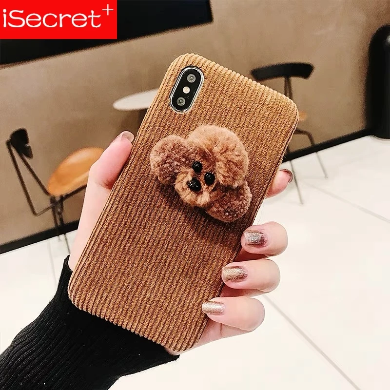 Милый мультяшный чехол с собакой для iPhone XS Max XR X 6 6S 7 8 Plus чехлы телефонов 3D