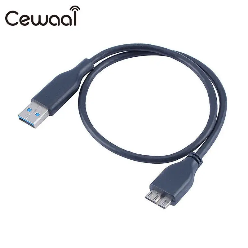 Cewaal CEWAAL 52 см USB3.0 Мужской к Micro B внешний жесткий диск кабель мобильной передачи