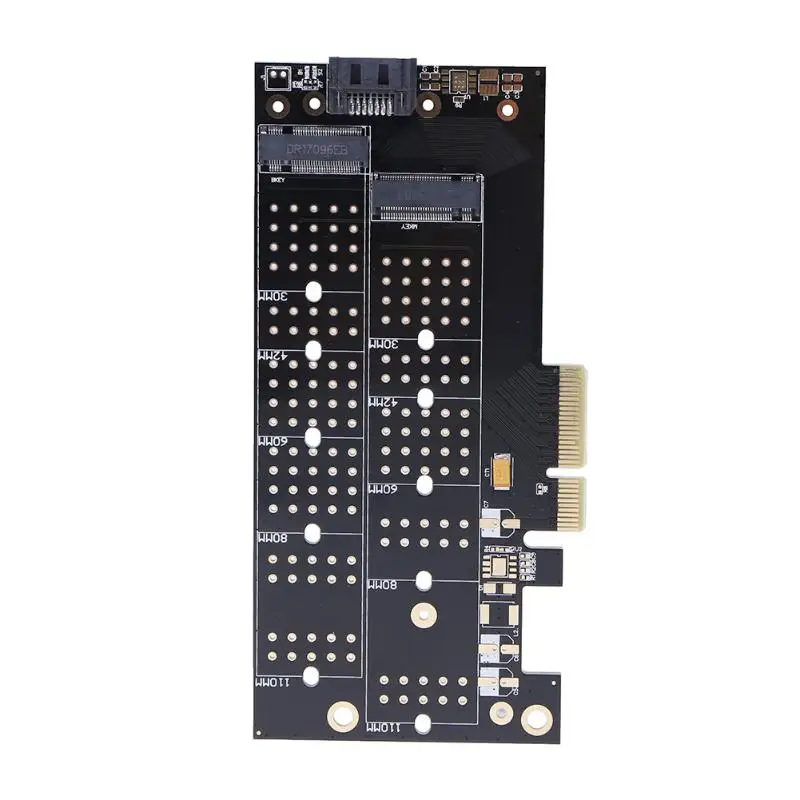 PCI Express PCI-E 4x к NVMe M.2 NGFF B ключ + M SSD слот карты адаптера двойной порты и разъёмы