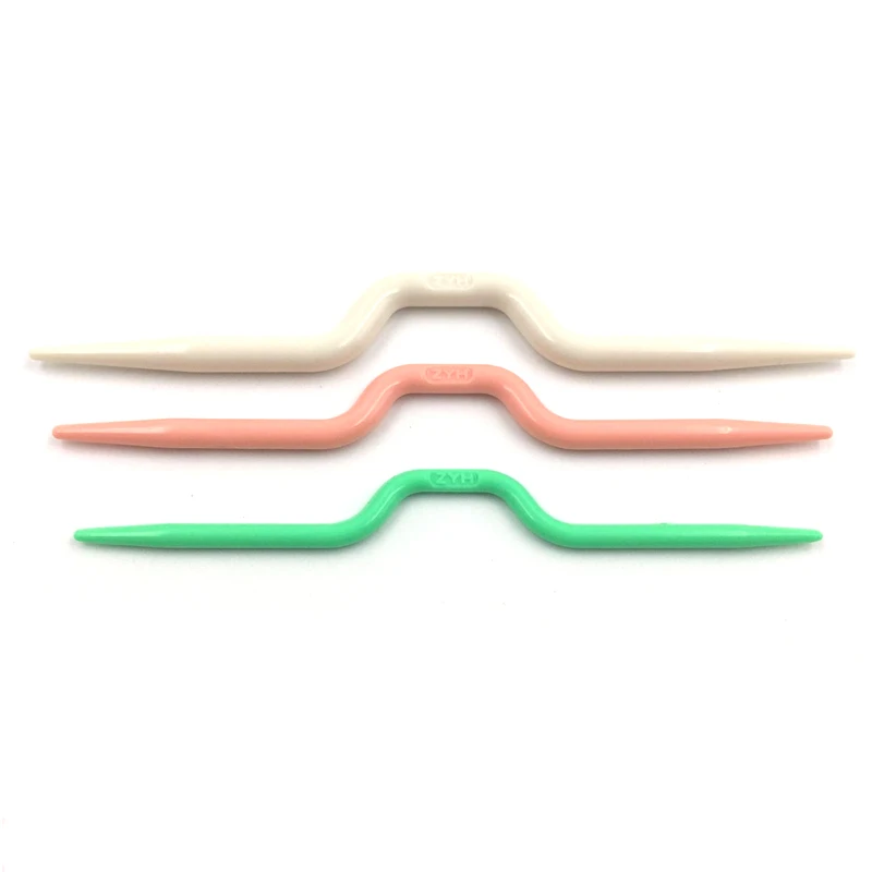 Домашний DIY Набор инструментов для вязания крючком защелка кривая игла знак