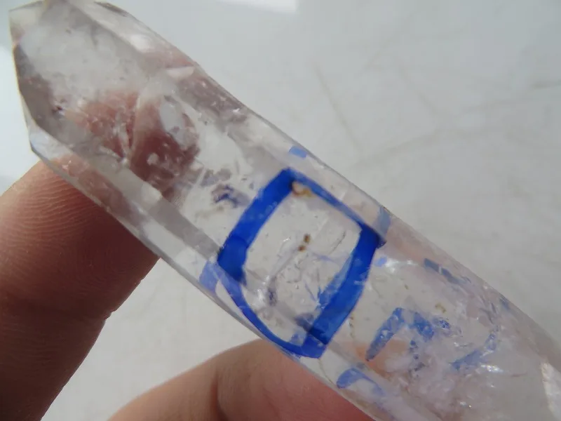 Натуральный кристалл кварца алмаз херкимера W 2 движущихся пузырек энгидро 19g +