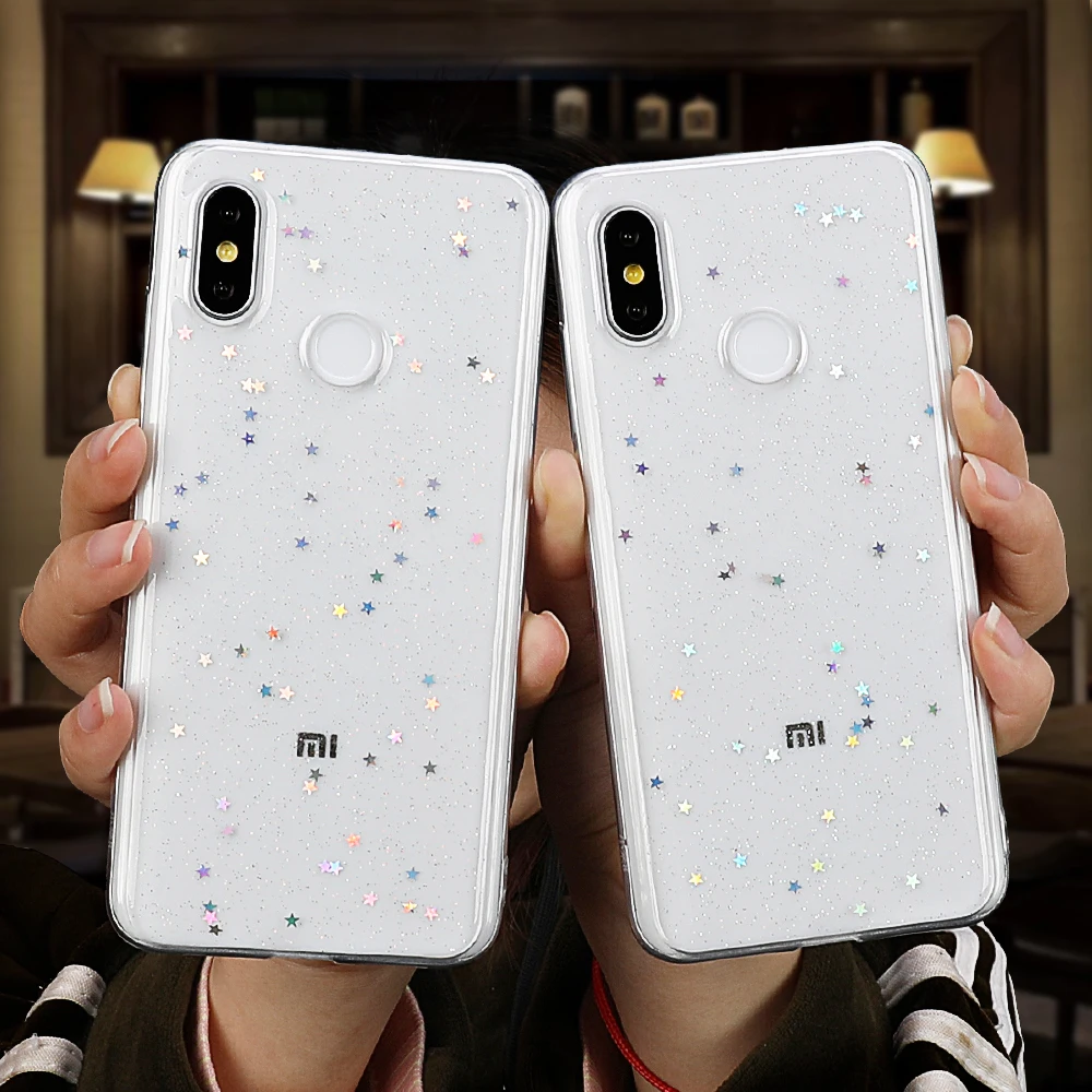 LOVECOM блестящий порошок Мягкий ТПУ чехол для телефона для Xiaomi 9 8 SE Lite CC9 Redmi Note 7 6 Pro Note 5 6 8 Pro Plus эпоксидная задняя крышка