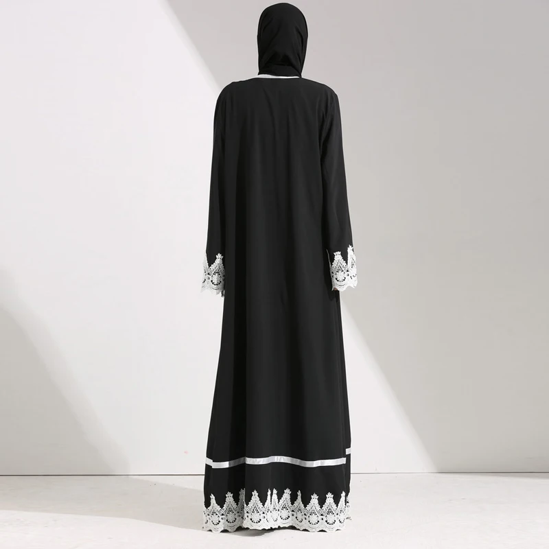 Abaya кимоно кардиган халат длинный кружевной мусульманский хиджаб платье Абая для