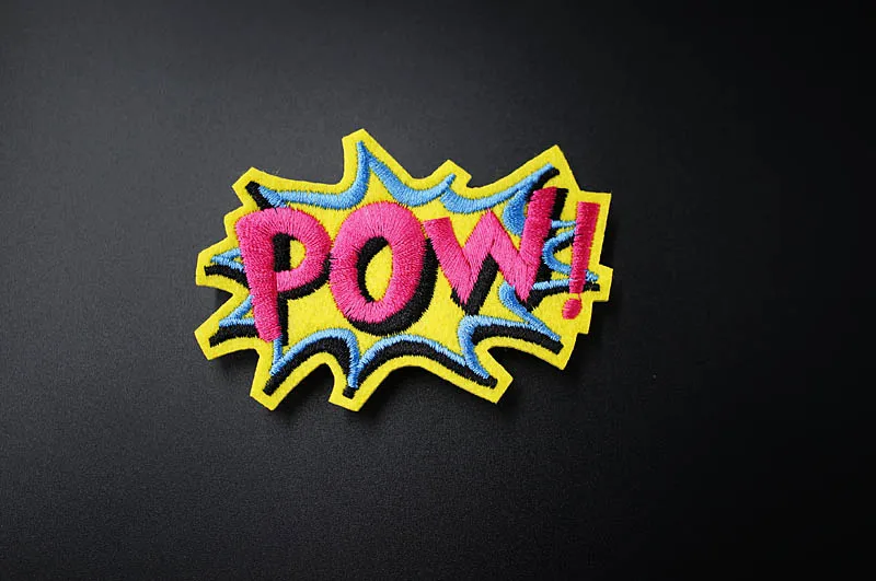 YES ROCK COOL POW DIY тканевые Значки для одежды, декоративные железные нашивки, одежда для шитья, декоративная аппликация, нашивки для шитья