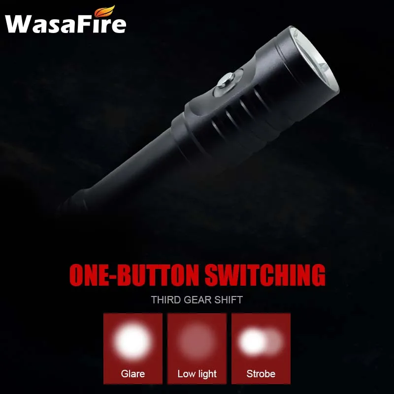 Профессиональный Дайвинг Фонарь L2 факел акваланг подводный охотничий фонарик XM