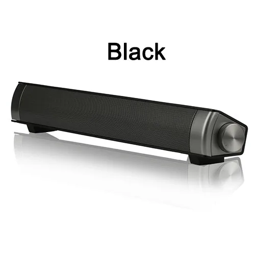 Black Sovawin Саундбар ТВ Bluetooth 4,0 колонки беспроводные 3D объемные стерео звуковая панель с сабвуфером Поддержка TF карта AUX для телефона ПК - Цвет: Black