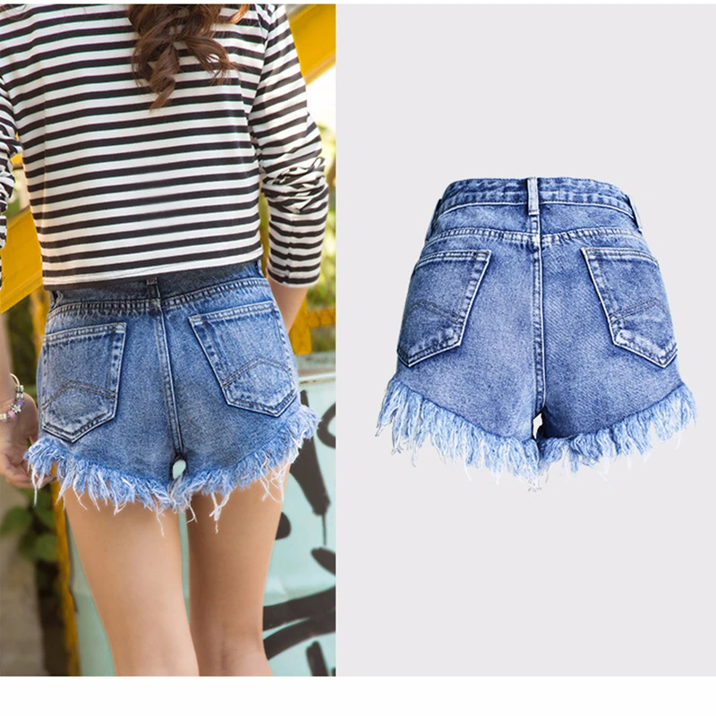 

ripped jeans shorts for women denim shorts denim pants short jean pants pantalon corto mujer spodenki damskie skinny shorts