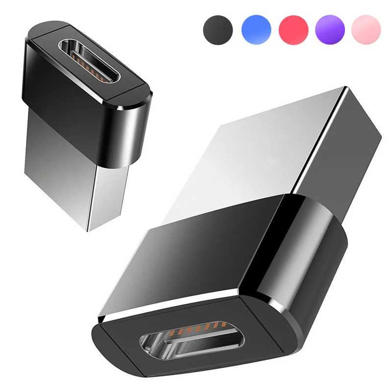 1 шт. USB 2 0 переходник типа c папа в мама адаптер Type для компьютера телефона ноутбука ПК зарядное устройство