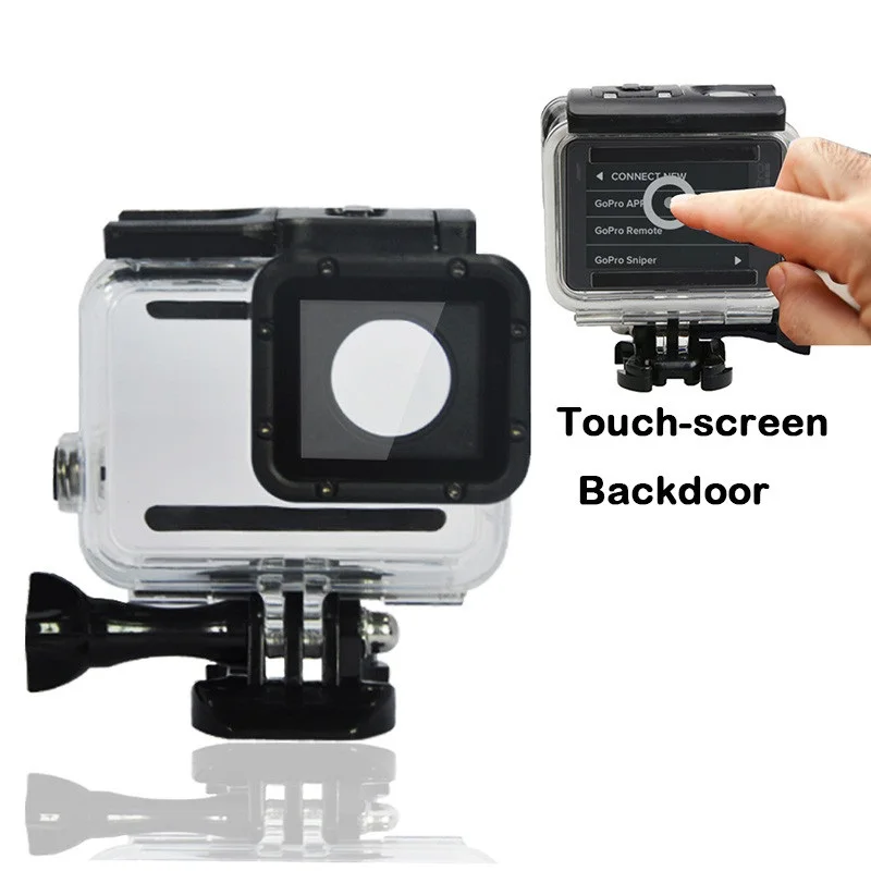 Водонепроницаемый чехол с задней панелью сенсорного экрана и для Gopro Hero 5|for gopro