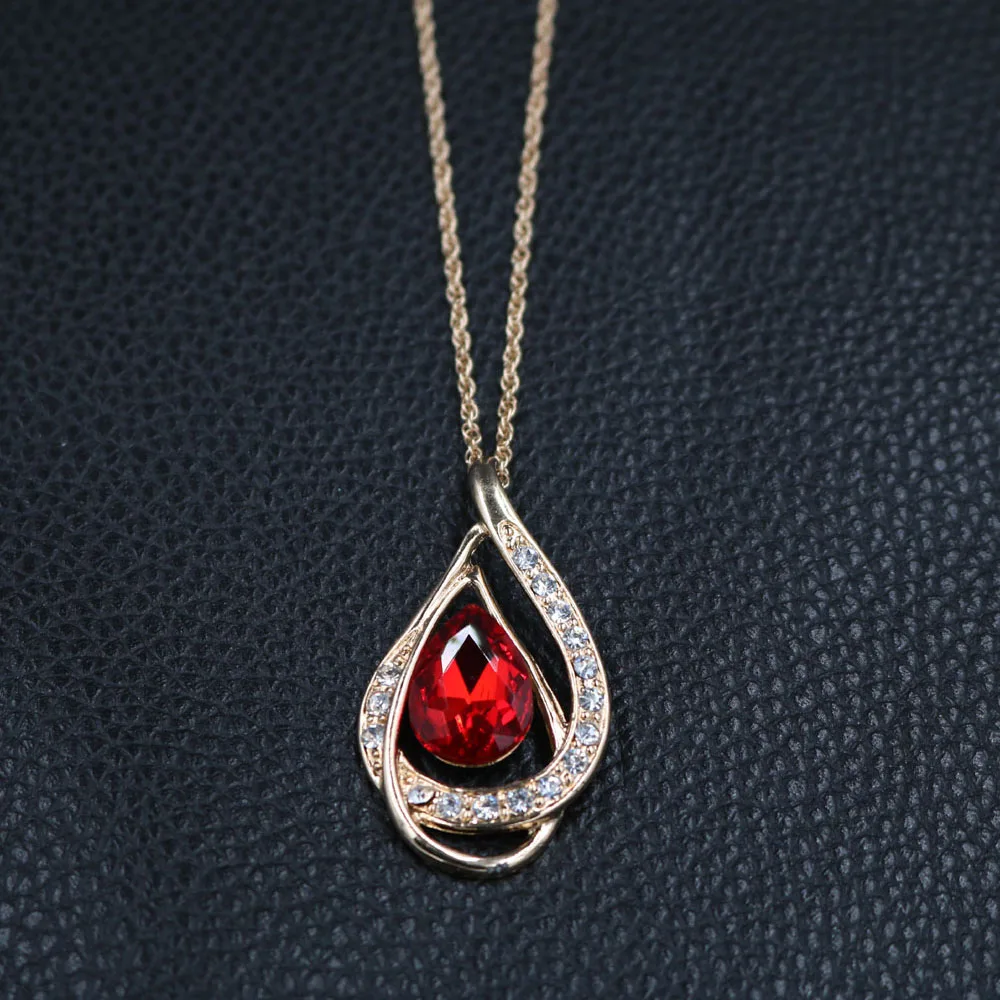 Комплект из колье и серёг с кристаллами 5 цветов|earrings set for women|necklace earring setset women |