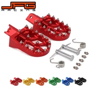 motorcycle universal cnc colorful footpeg footrest foot pegs for honda crf xr 50 70 110 m2r sdg dhz ssr kayo pit bike