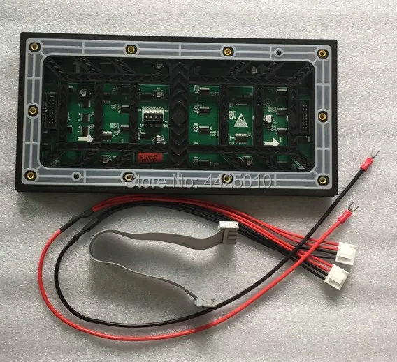 P4 наружный светодиодный дисплей HUB75 интерфейс ASL LED SMD 256*128 мм IP65 с проводом|Монитор