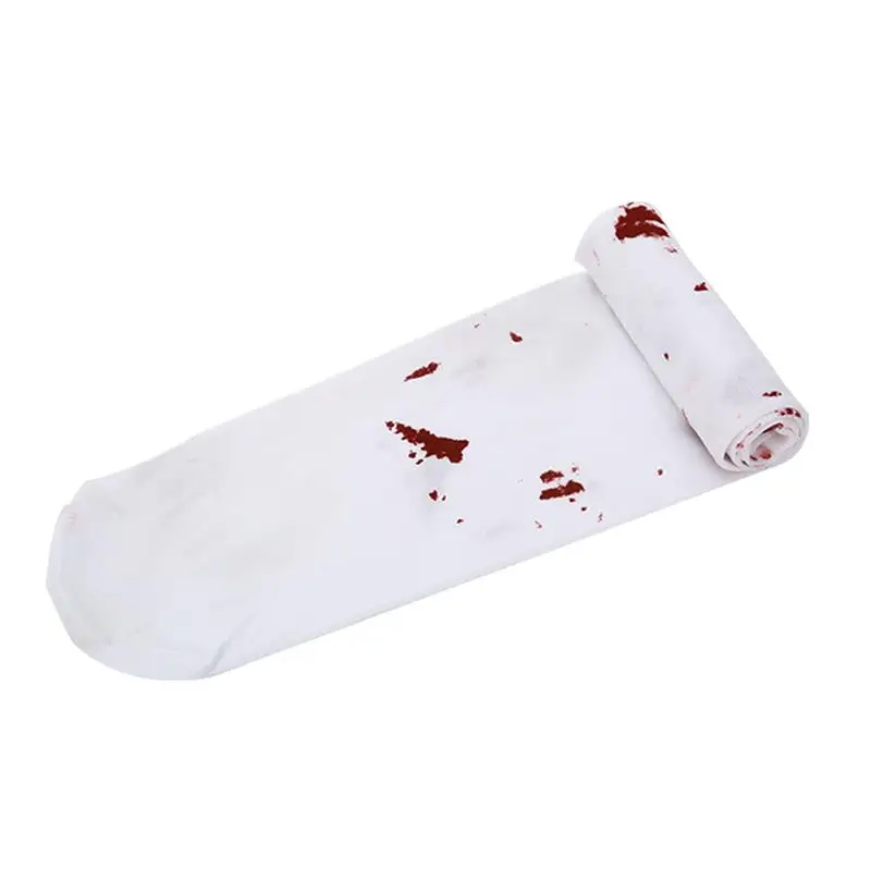

HALLOWEEN WHITE BLOOD STAINED STOCKINGS BLOODY SPOOKY FANCY DRESS SOCKS ONE SIZE Halloween Party Favor Gift