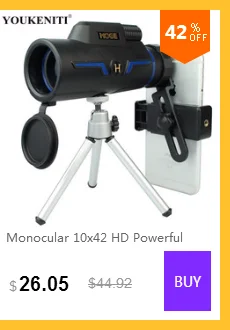 Монокуляр 10x42 высокой мощности телескоп HD зум оптический Spyglass светильник ночного видения военный HD Профессиональный охотничий инструмент