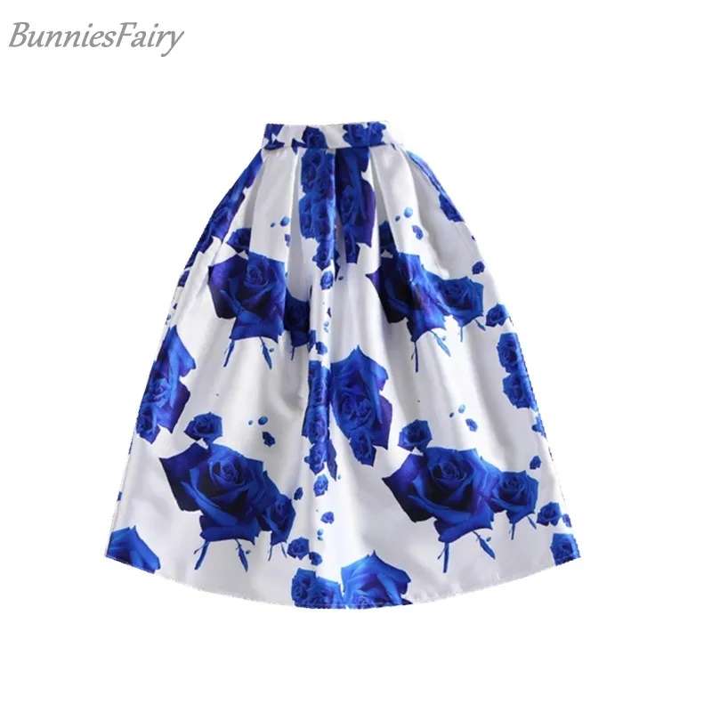 Винтажная Женская юбка в стиле 50 х с принтом роз|womens black tutu skirt|skirt womenskirt bow |