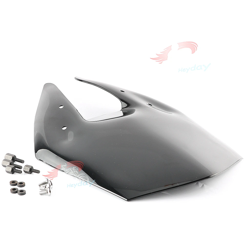 

Double Bubble Windscreen Windshield Screen Smoke For KAWASAKI Z800 2013 2014 2015 2016 ABS plastic