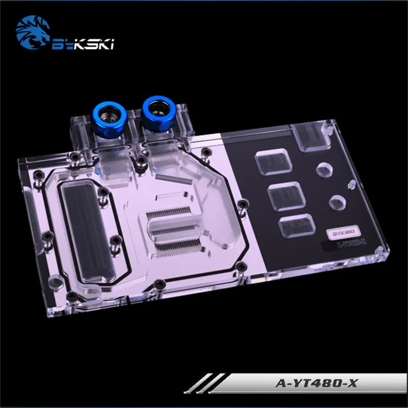 Bykski графический блок с полным покрытием для Yeston R9 480X RX470 RX580 Maxsun RX480 графическая