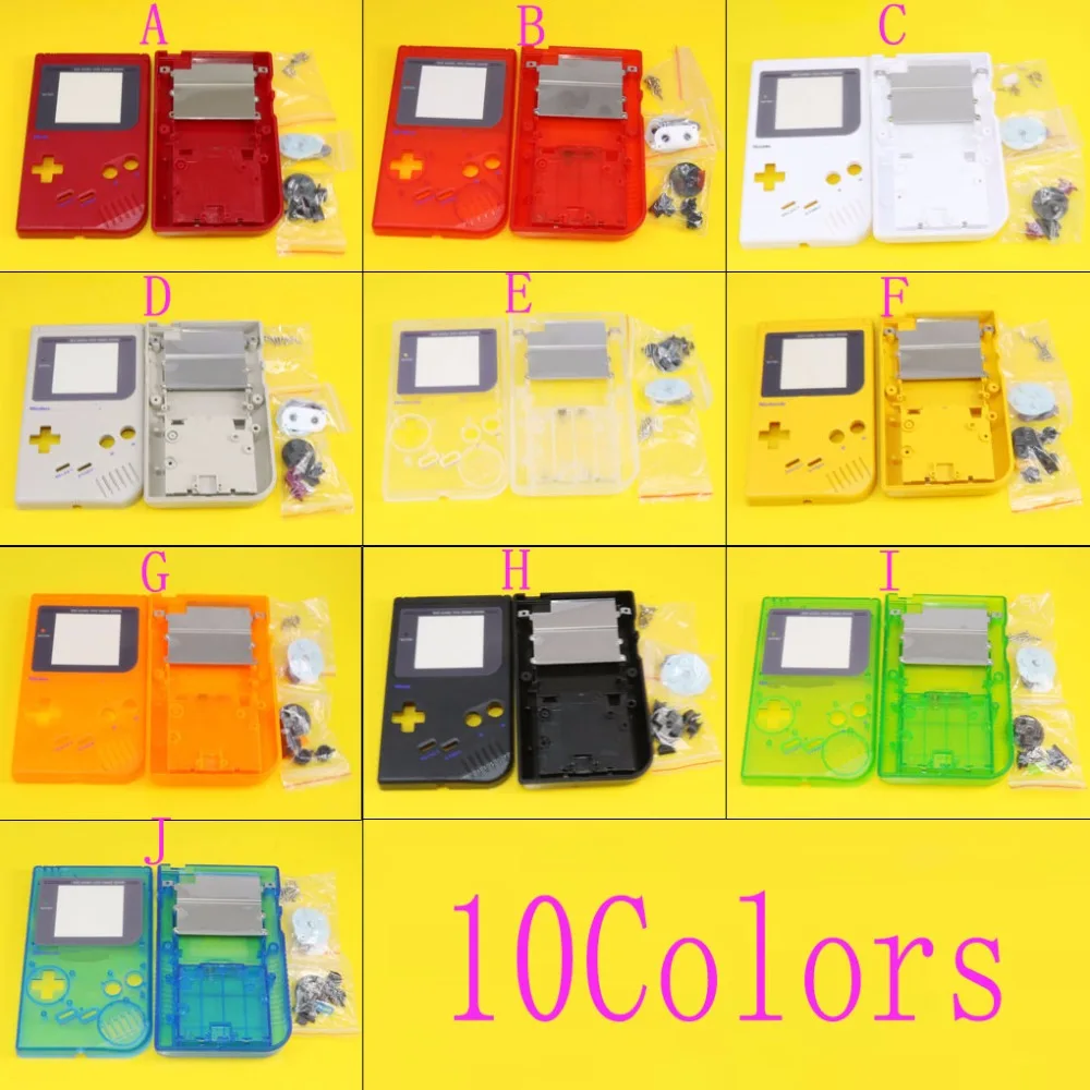 

JCD yellow black white greyOEM New Full Housing Shell Case for Nintendo Gameboy Classic for GB DMG GBO