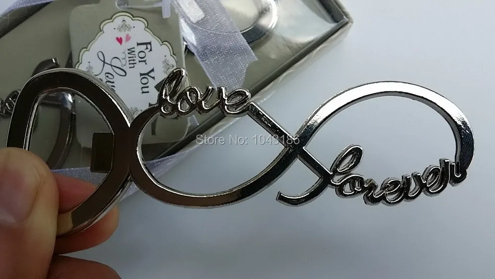 Новейшая хромированная открывалка для пивных бутылок forever love свадебные сувениры