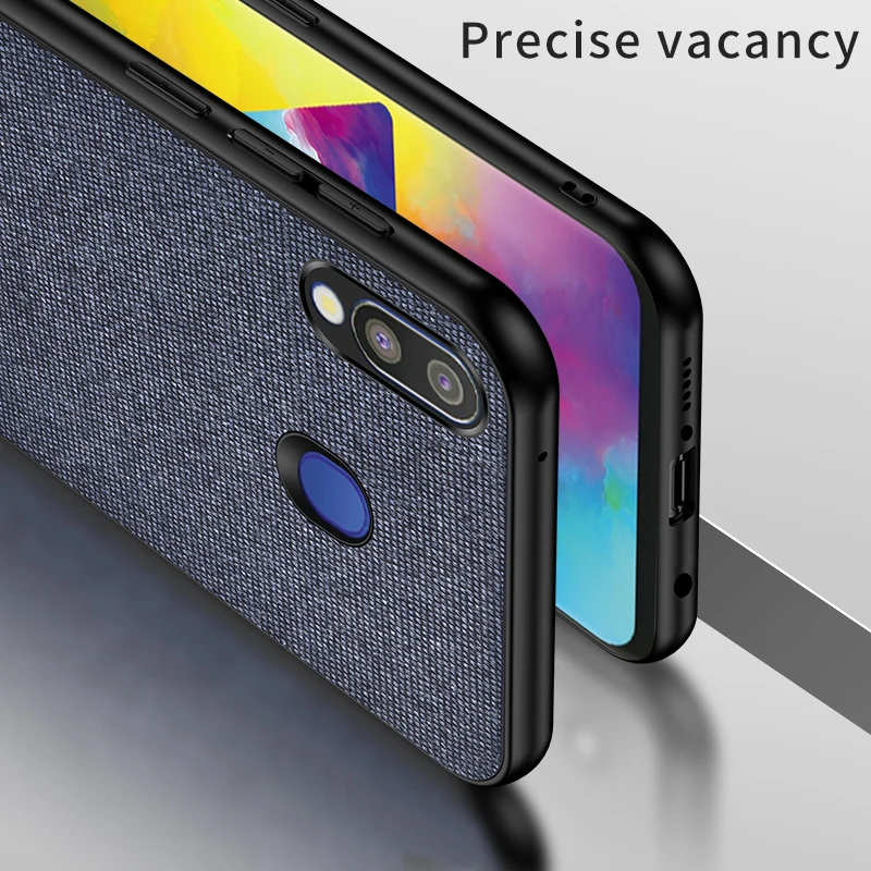 Для samsung galaxy M30 чехол ткань полная защита жесткая задняя панель из поликарбоната