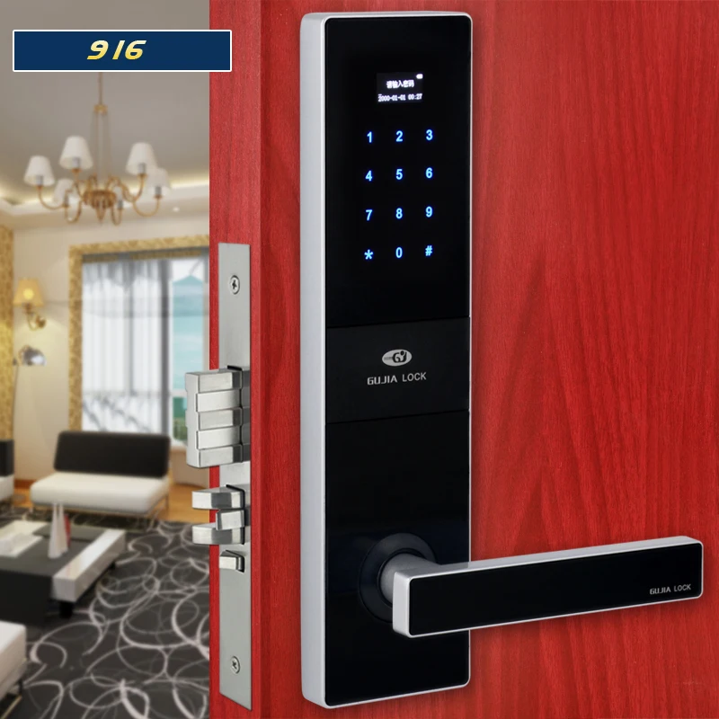 Новый Smart электронный пароль клавиатуры M1 карты замок с английскими Сенсорный