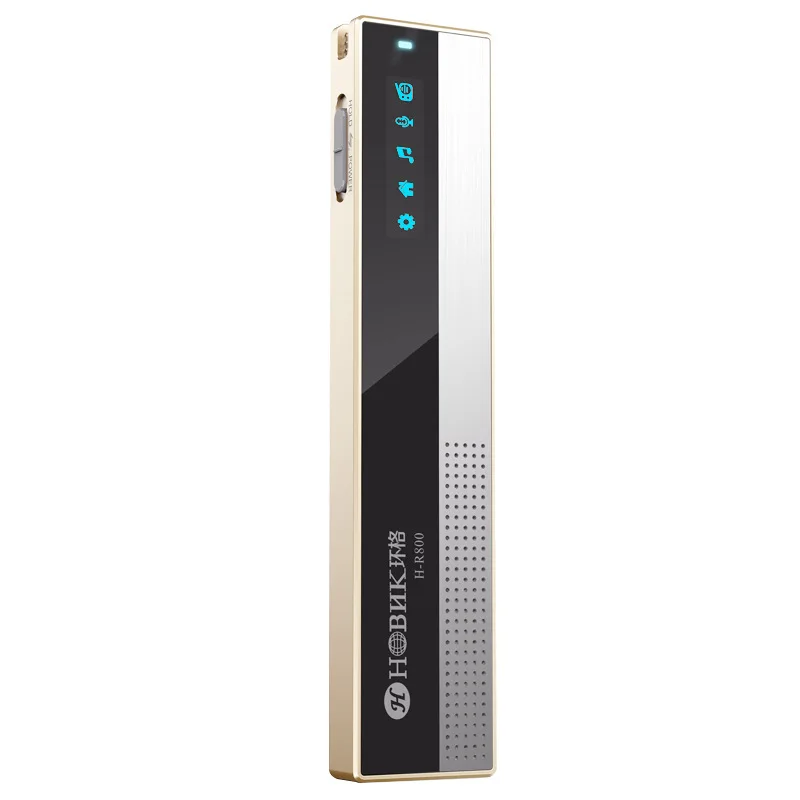 HBNKH H golden R800 32G Диктофон дизайн блокировки с радио OLED экран двойной цифровой