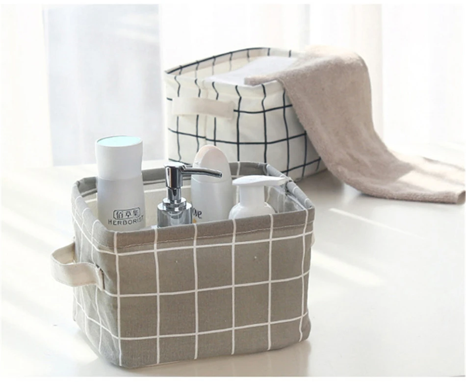 ONEUP корзина для хранения DIY настольный органайзер для Складывания Белья коробка для хранения игрушек разное нижнее белье косметический Органайзер корзина для белья