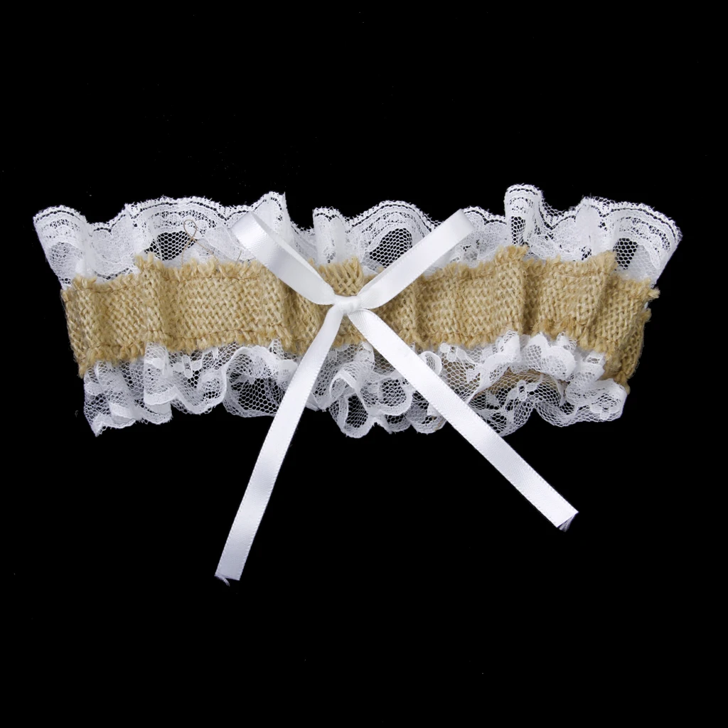 

Fashionble Garters Jute Burlap and Lace Bridal Wedding Garter Party Supplies Women's Intimates