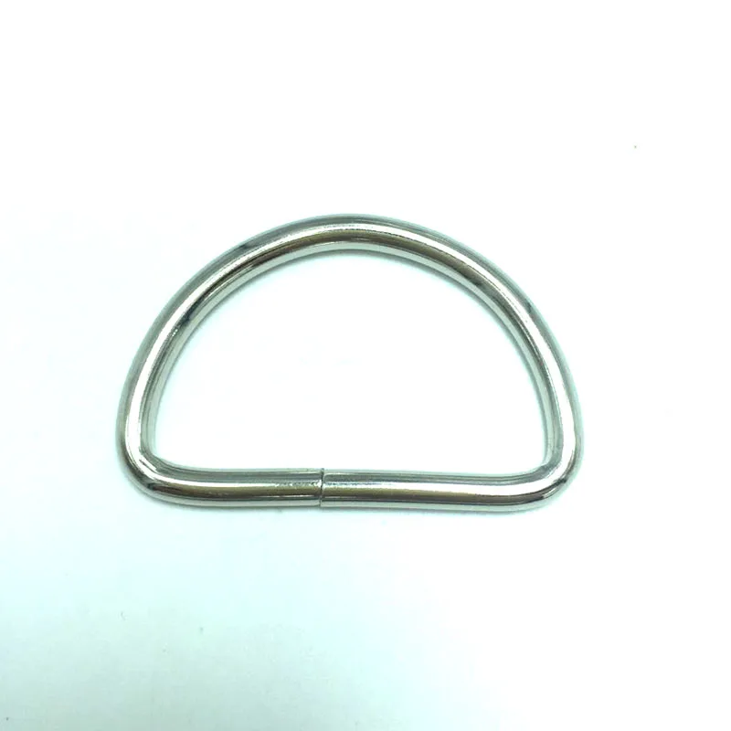 

D Ring Nickel D Jump Rings 23x38mm Set of 50 pcs
