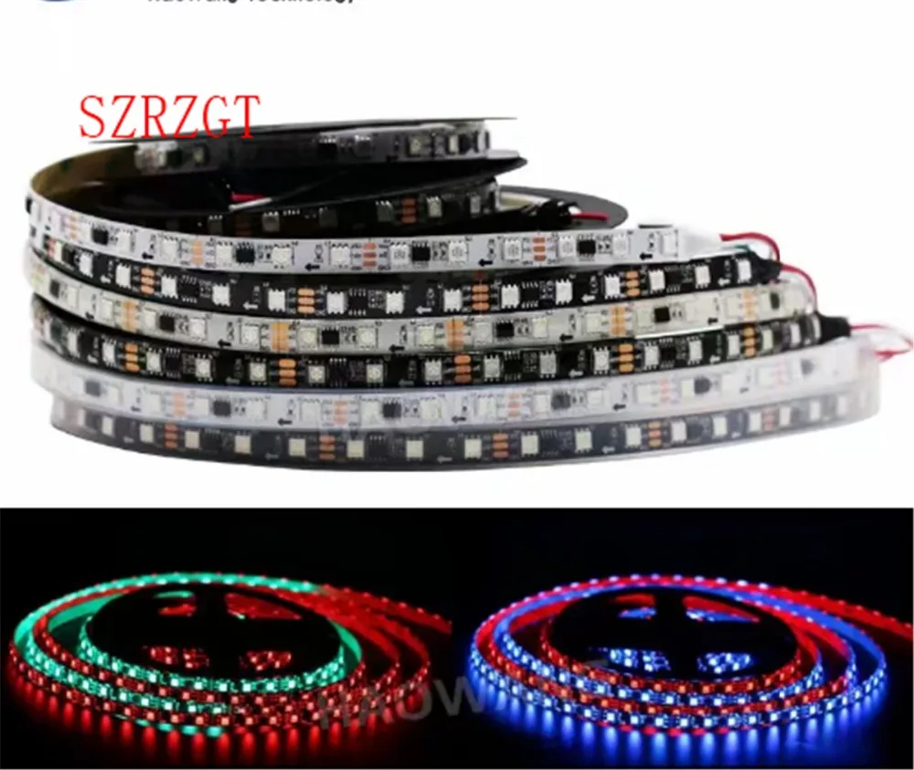 RGB лента WS2811 5050 SMD 12 В постоянного тока 30/60 светодиодов/м светодиодные пиксели