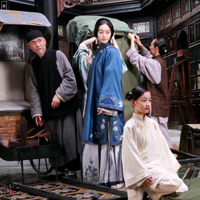 3 вида конструкций Fan Bingbing Republican Rich Lady XiuHeFu костюм Hanfu для ТВ-игр телохранители и