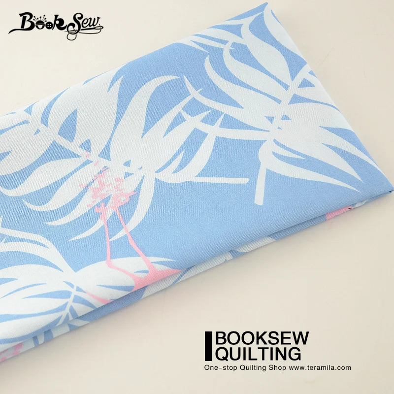 Booksew Cotton Twill Fabric Red-crowned Crane Design Blue Sewing Cloth For Quilting Patchwork Bedding Baby Pillow Cushion Telas | Дом и сад