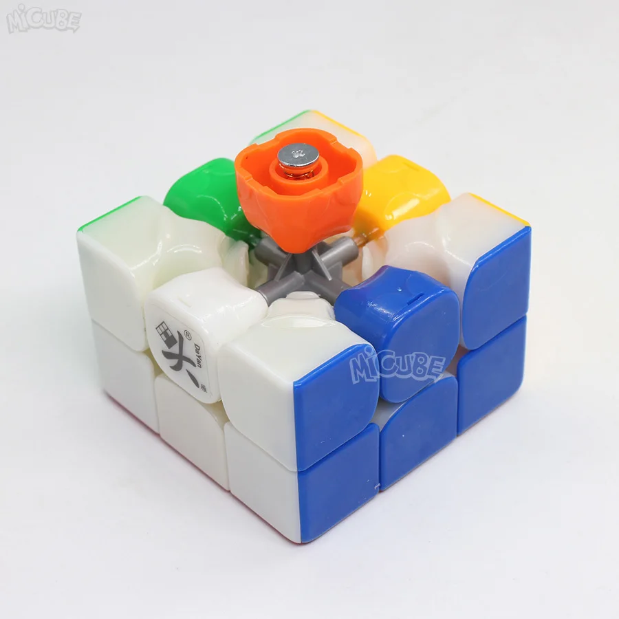 Даян куб Zhanchi 57 мм 3x3x3, волшебный куб, Скорость Zhanchi57 Cubo Magico 3x3 Профессиональный Stickerless черный игрушки для детей