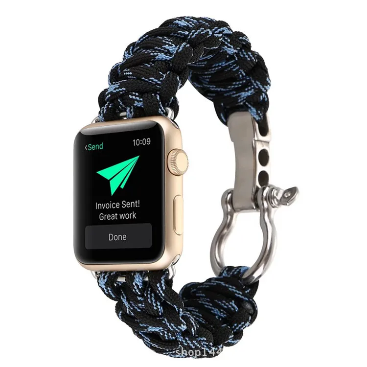 Камуфляжный нейлоновый ремешок для часов Onthelevel с зонтиком 42 мм 38 Apple Watch