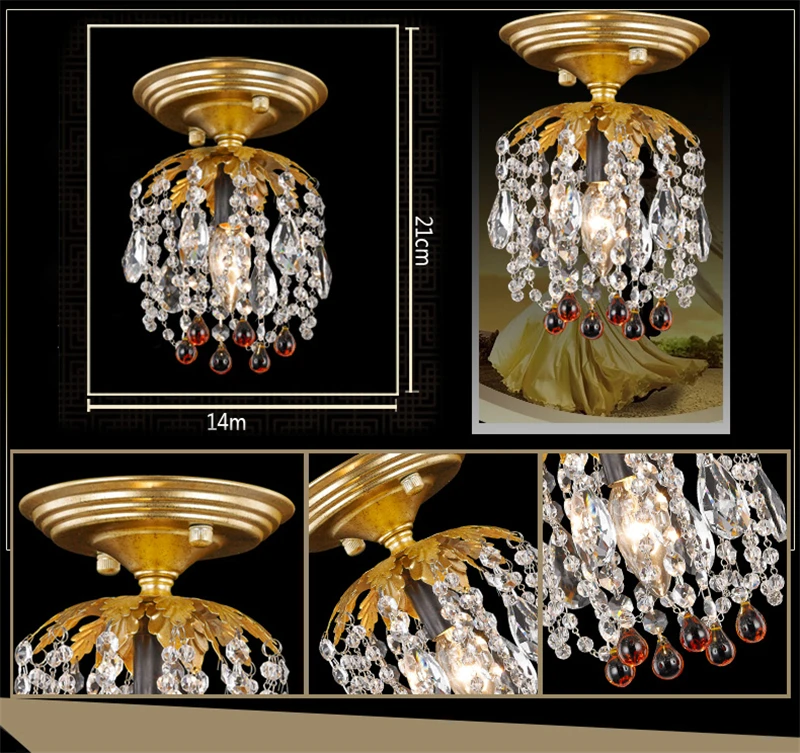 Потолочный светильник FUMAT K9 с кристаллами в стиле ретро арт деко|ceiling lights|ceiling lights
