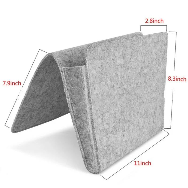 Войлочный прикроватный органайзер для хранения прикроватный подвесной карман для организации журналов телефон пульт дистанционного управления маленькие вещи Экономия пространства