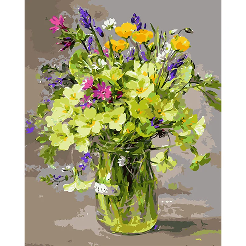 2016 новинка DIY масляная краска ing по номерам Краска на холсте Современные